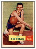 1957 Topps Basketball #071 Jack Twyman Royals VG-EX 529670