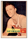 1957 Topps Basketball #072 Paul Seymour Nationals VG-EX 529671
