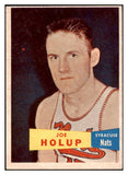 1957 Topps Basketball #076 Joe Holup Nationals VG-EX 529674