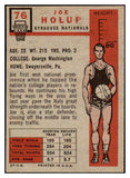 1957 Topps Basketball #076 Joe Holup Nationals VG-EX 529674