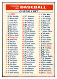 1956 Topps Baseball Checklist 1/3 EX-MT Marked 529678