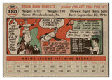 1956 Topps Baseball #180 Robin Roberts Phillies EX-MT Gray 529694