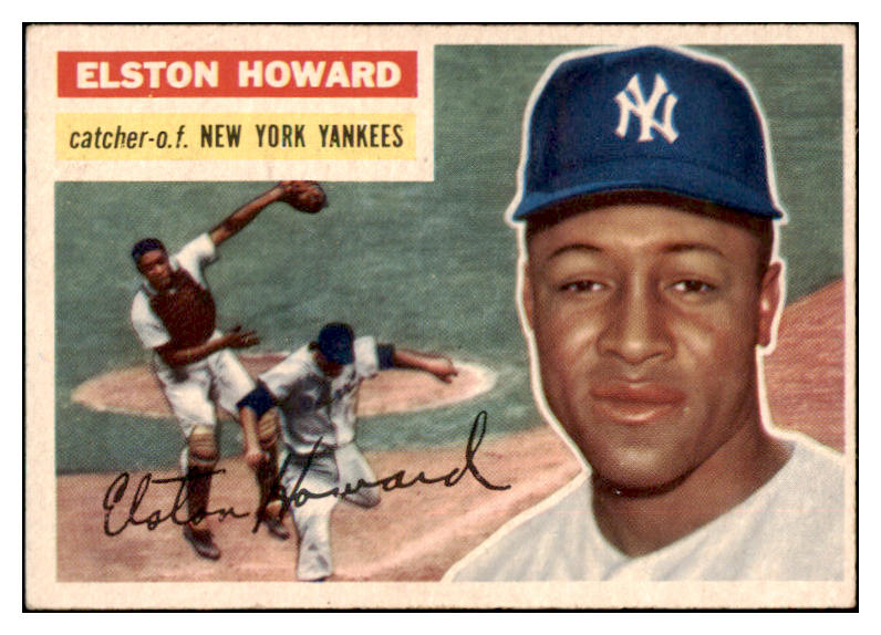 1956 Topps Baseball #208 Elston Howard Yankees EX-MT 529697