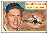 1956 Topps Baseball #165 Red Schoendienst Cardinals EX-MT Gray 529700