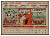 1956 Topps Baseball #120 Richie Ashburn Phillies EX-MT Gray 529703