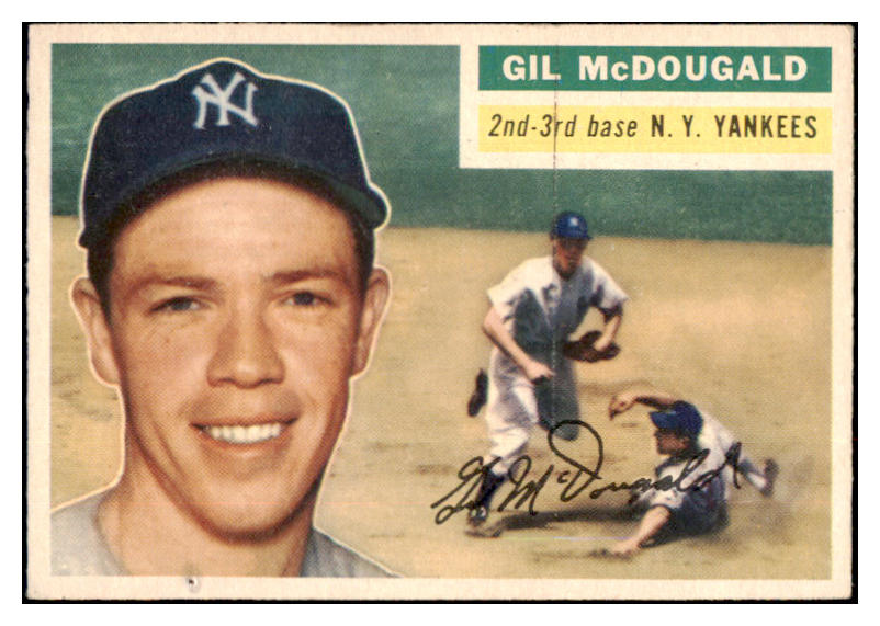 1956 Topps Baseball #225 Gil McDougald Yankees EX-MT 529707