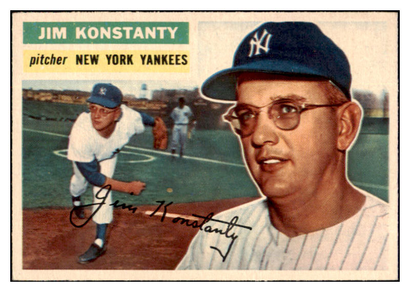1956 Topps Baseball #321 Jim Konstanty Yankees EX-MT 529724