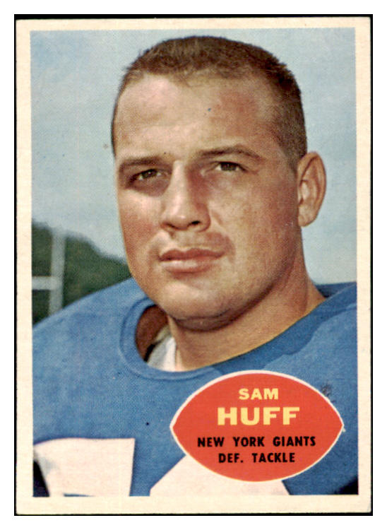 1960 Topps Football #080 Sam Huff Giants NR-MT 529734