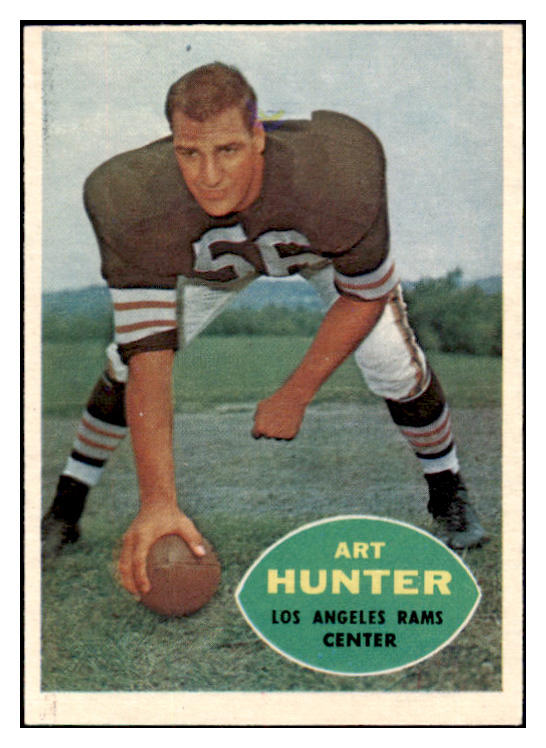 1960 Topps Football #067 Art Hunter Rams EX-MT 529740