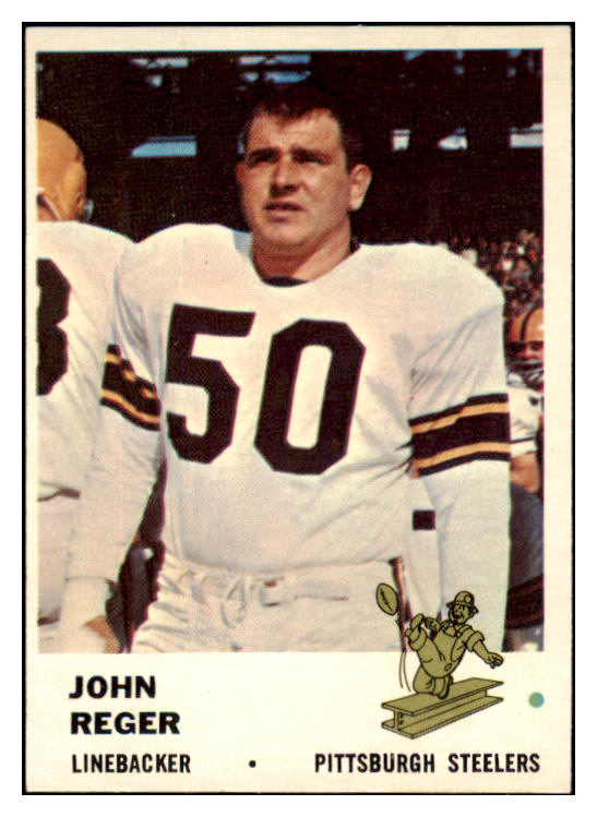 1961 Fleer Football #123 John Reger Steelers NR-MT 529743