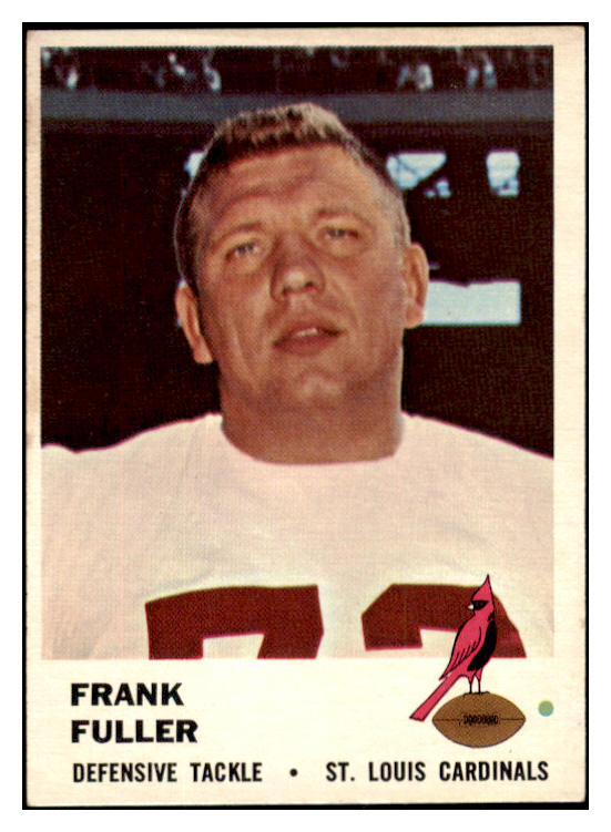 1961 Fleer Football #029 Frank Fuller Cardinals EX-MT 529746