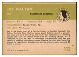 1961 Fleer Football #112 Joe Walton Washington EX-MT 529749
