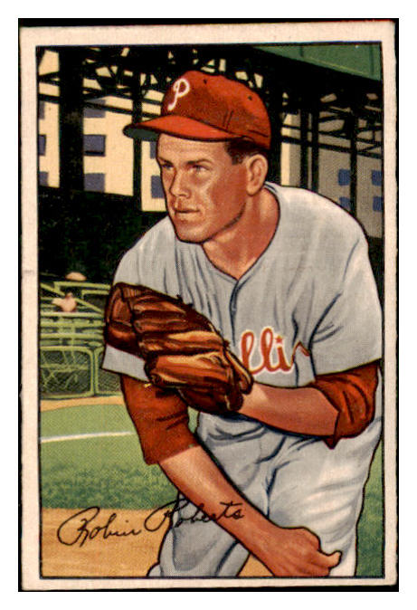 1952 Bowman Baseball #004 Robin Roberts Phillies VG-EX 529757