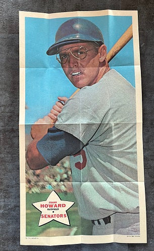 1968 Topps Baseball Posters #003 Frank Howard Dodgers EX-MT 529762