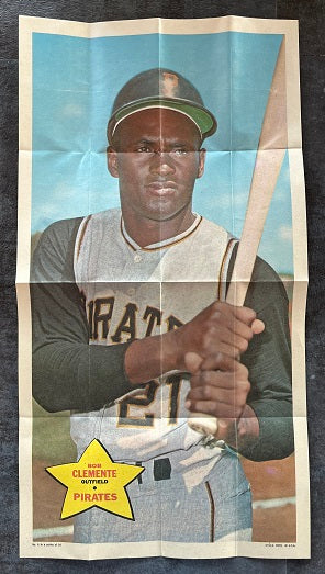 1968 Topps Baseball Posters #006 Roberto Clemente Pirates EX-MT 529765