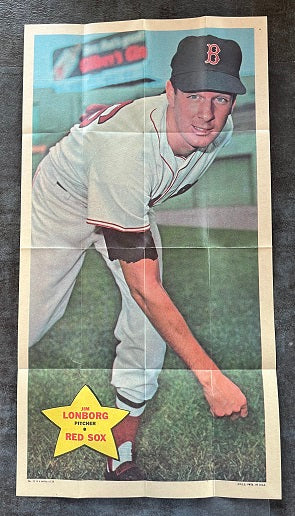 1968 Topps Baseball Posters #011 Jim Lonborg Red Sox VG-EX 529769