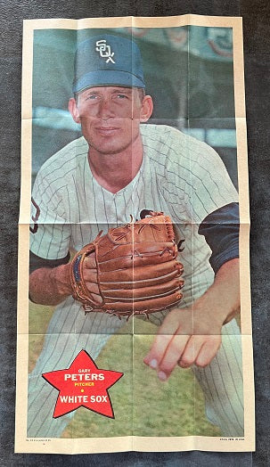 1968 Topps Baseball Posters #013 Gary Peters White Sox EX-MT 529771