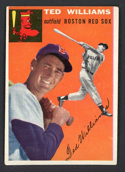 1954 Topps Baseball #001 Ted Williams Red Sox VG-EX/EX 529791
