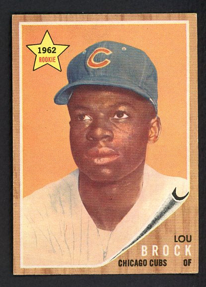 1962 Topps Baseball #387 Lou Brock Cubs EX-MT 529807