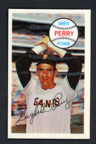 1970 Kelloggs Baseball #020 Gaylord Perry Giants Cracked 529933