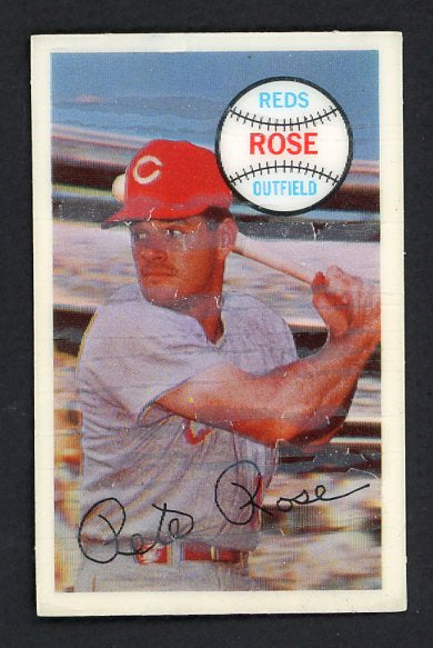 1970 Kelloggs Baseball #002 Pete Rose Reds Cracked 529936