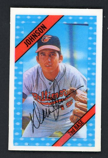1972 Kelloggs #043 Dave Johnson Orioles NR-MT AB 3113 530099