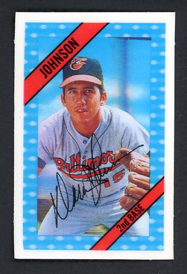 1972 Kelloggs #043 Dave Johnson Orioles NR-MT AB 3113 530100