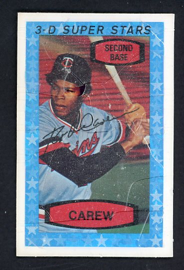 1975 Kelloggs Baseball #033 Rod Carew Twins Cracked 530130