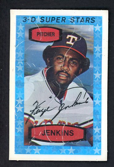 1975 Kelloggs Baseball #022 Fergie Jenkins Rangers Cracked 530134
