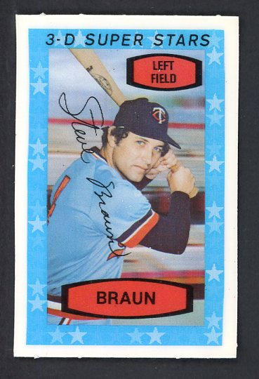 1975 Kelloggs Baseball #041 Steve Braun Twins NR-MT 530158