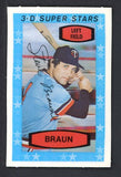 1975 Kelloggs Baseball #041 Steve Braun Twins NR-MT 530158