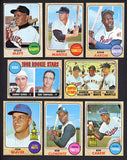 1968 Topps Baseball Near Set (No Ryan) EX-MT Bench Mantle Mays 530171