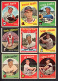 1959 Topps Baseball Complete Set Mid Grade Gibson Mantle Aaron 530188