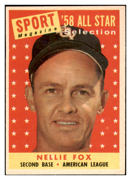 1958 Topps Baseball #479 Nellie Fox A.S. White Sox EX-MT 530202