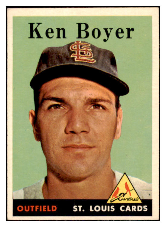 1958 Topps Baseball #350 Ken Boyer Cardinals EX-MT 530217