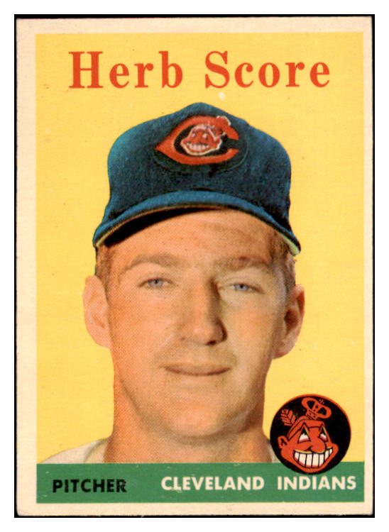 1958 Topps Baseball #352 Herb Score Indians EX-MT 530218