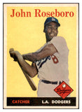 1958 Topps Baseball #042 John Roseboro Dodgers EX-MT 530223