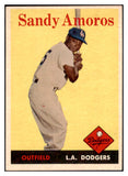 1958 Topps Baseball #093 Sandy Amoros Dodgers EX-MT 530232