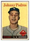 1958 Topps Baseball #120 Johnny Podres Dodgers EX-MT 530233