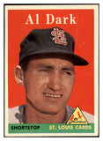 1958 Topps Baseball #125 Al Dark Cardinals EX-MT 530234