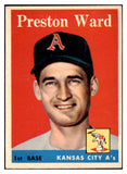 1958 Topps Baseball #450 Preston Ward A's EX-MT 530238