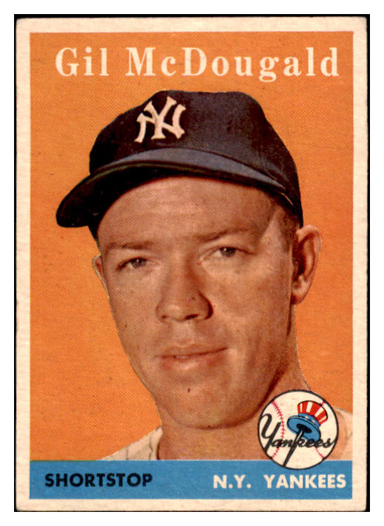 1958 Topps Baseball #020 Gil McDougald Yankees EX-MT 530240
