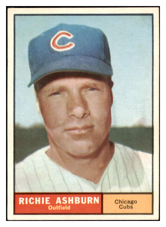 1961 Topps Baseball #088 Richie Ashburn Cubs EX-MT 530247