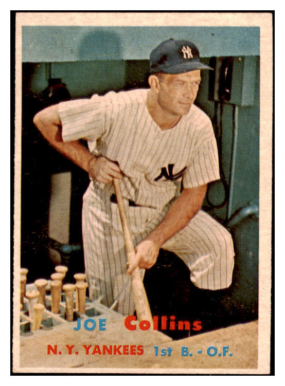 1957 Topps Baseball #295 Joe Collins Yankees EX-MT 530262