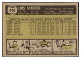 1961 Topps Baseball #440 Luis Aparicio White Sox NR-MT 530265