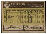 1961 Topps Baseball #363 John Roseboro Dodgers NR-MT 530270