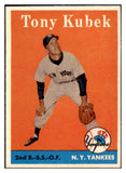 1958 Topps Baseball #393 Tony Kubek Yankees NR-MT 530276