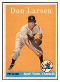 1958 Topps Baseball #161 Don Larsen Yankees NR-MT 530278