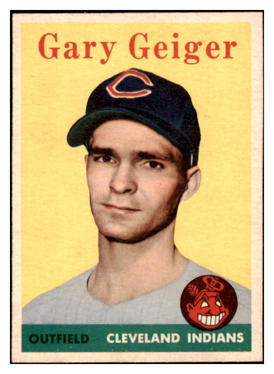 1958 Topps Baseball #462 Gary Geiger Indians NR-MT 530284