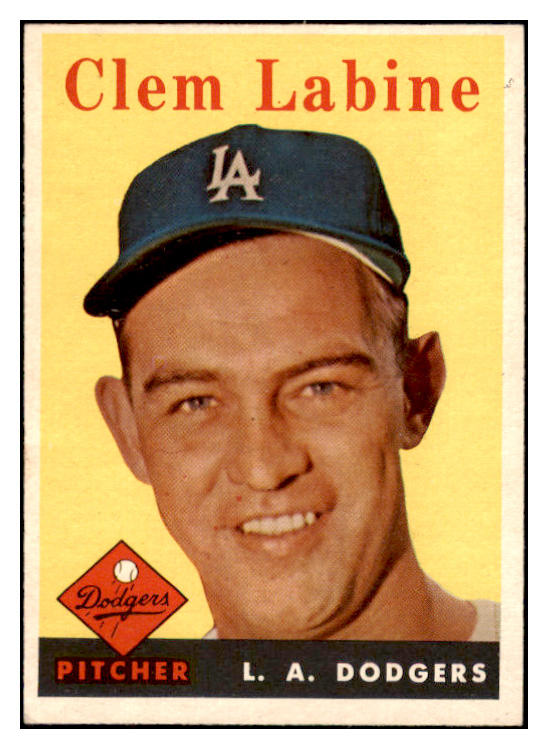 1958 Topps Baseball #305 Clem Labine Dodgers NR-MT 530286
